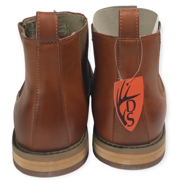 Deer Stags NIB Brown Luggage Tribeca Chelsea Ankle Boots - Men's 10 1/2 M - Picture 8 of 15